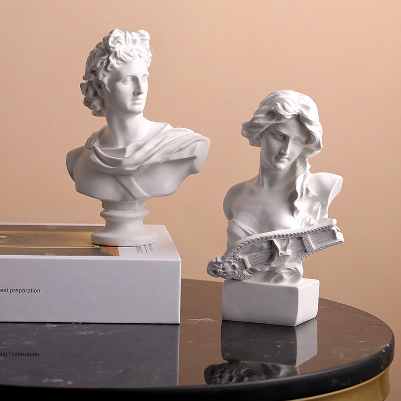 Resin Art Studio - Nordische Griechische Charakterstatue Harz-Figuren David Venus