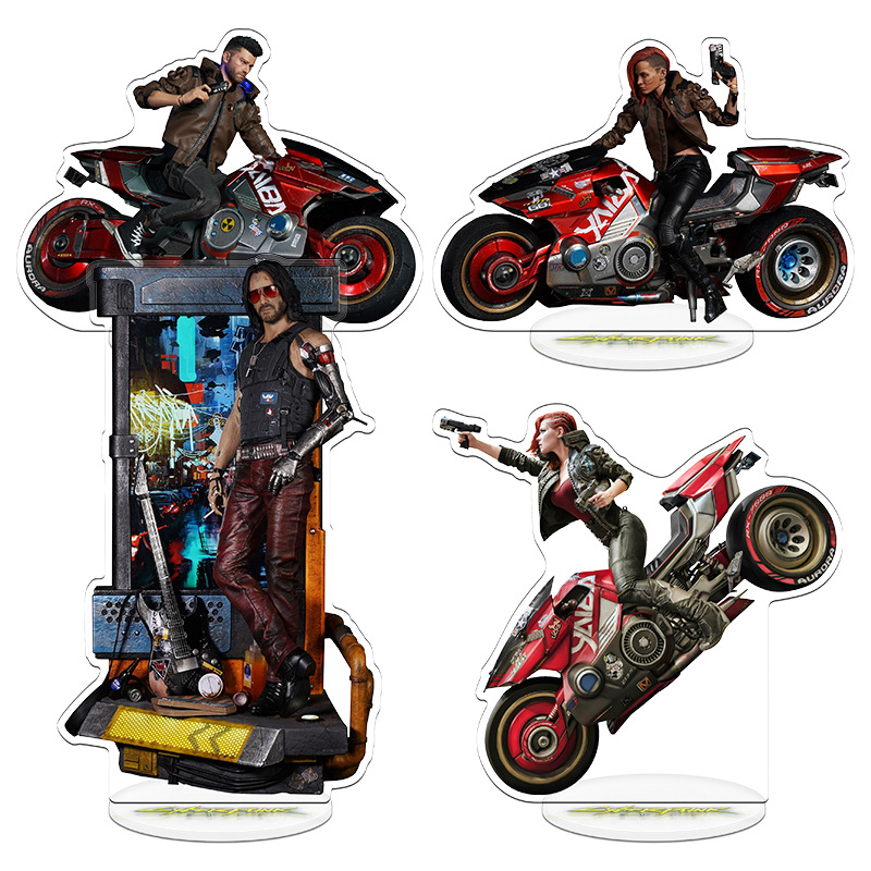 Resin Art Things - Cyberpunk 2077 V Spiel-Merchandise Standmodell-Platte Figuren-Display