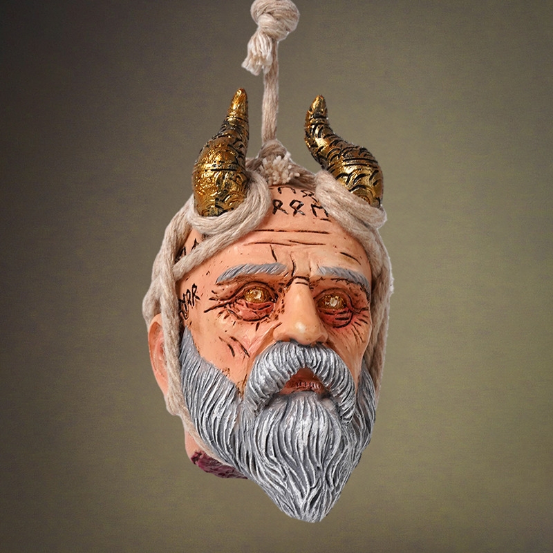 Resin Art Studio - Nordic Mythologie Riesengott Wandbehang Harz Kopf