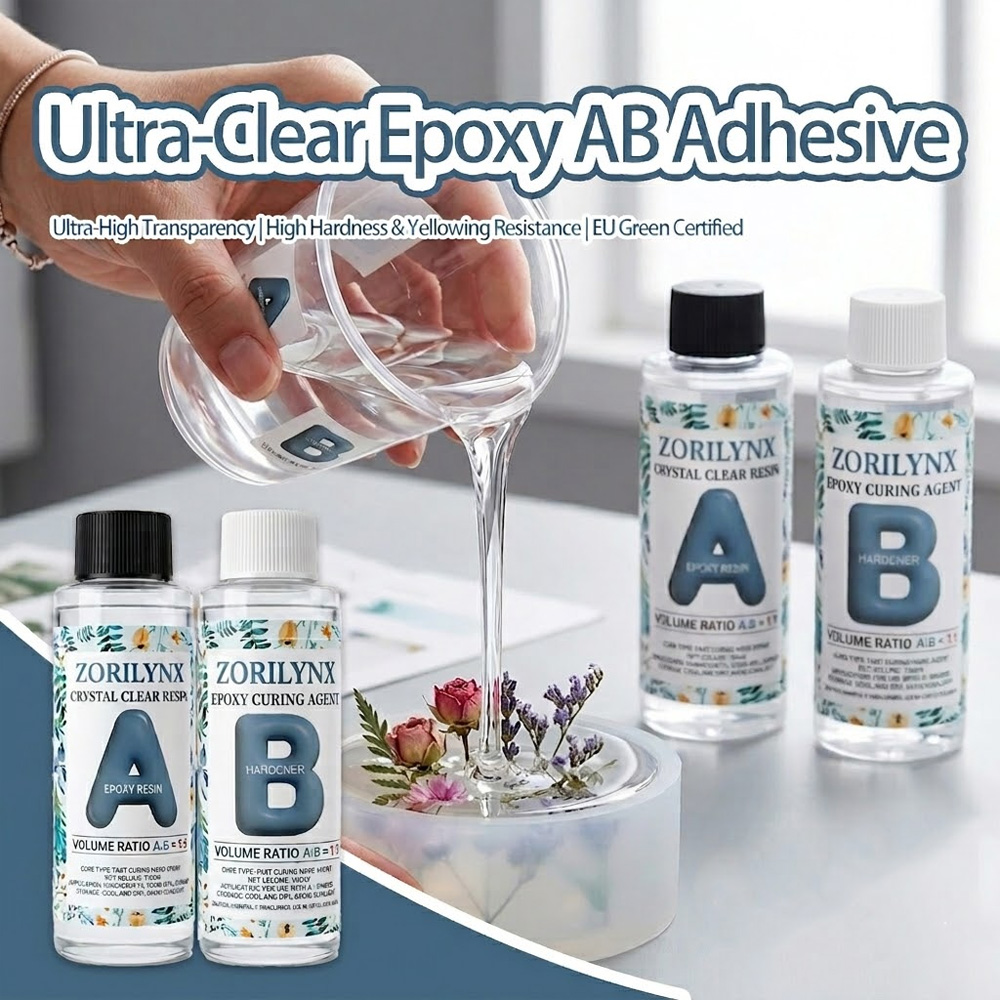 Resin Art Easy - 200ml Kristallklares Epoxidharz-Set Nicht vergilbend Keine