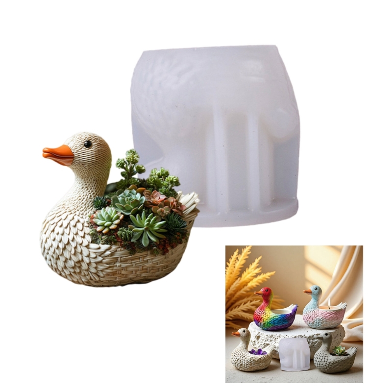 Resin Art Ideas - Wiederverwendbares Silikon -Entenform -Silikontextur für handgefertigte