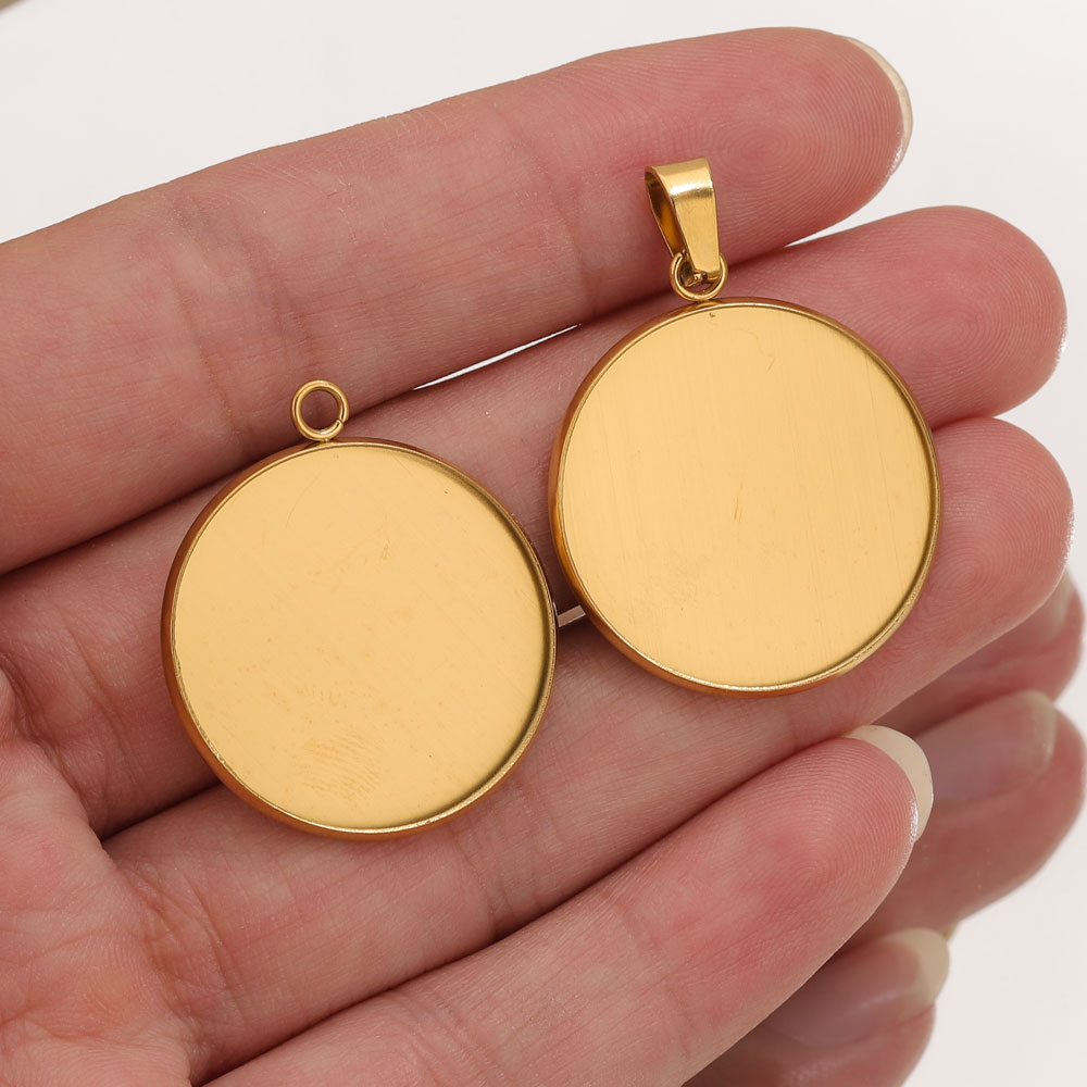 Resin Art Gift Ideas - 10 Stück Edelstahl Gold Anhänger Harz