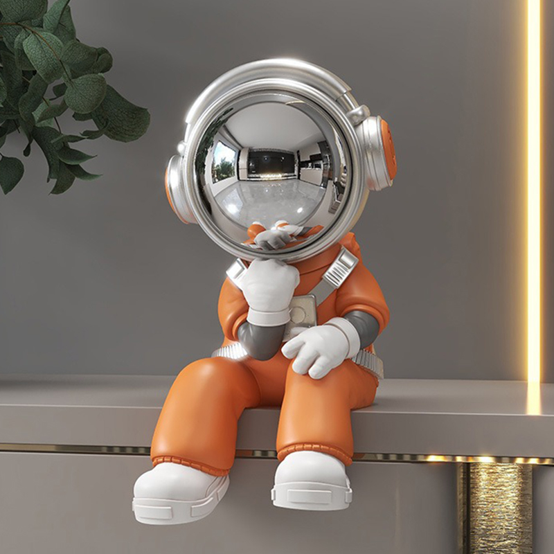 Resin Art Ideas - Miniatur-Astronauten-Ornamente, Wohnzimmer, ästhetische Figuren, kreative Innenkunst,