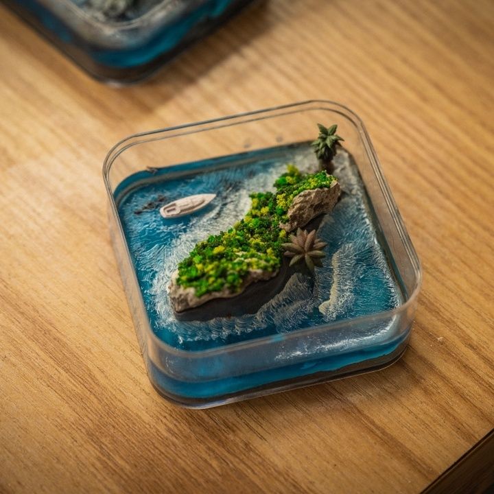 Handgefertigte Mikro-Insel der – Resin Art Ideas Bewertung und Preis