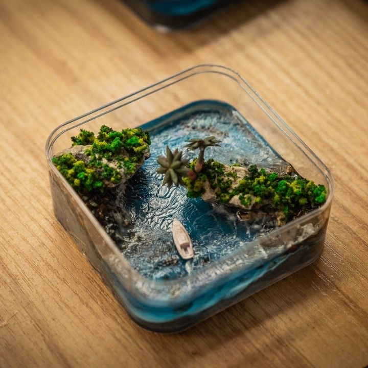 Handgefertigte Mikro-Insel der – Resin Art Ideas Bewertung und Preis