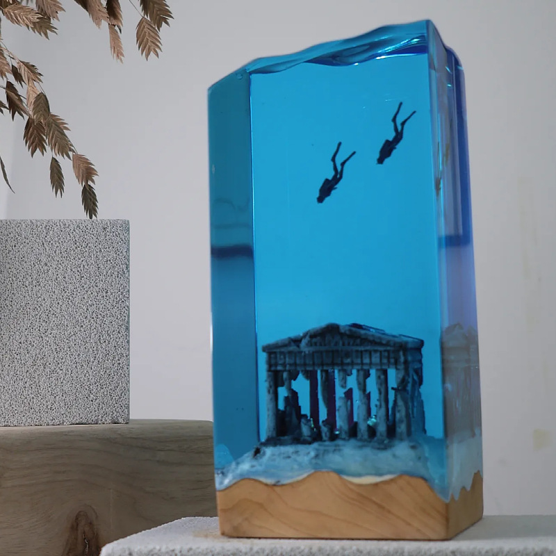 NEUE Marine-Kunst Heimdekorati – Resin Art With Wood Bewertung und Preis