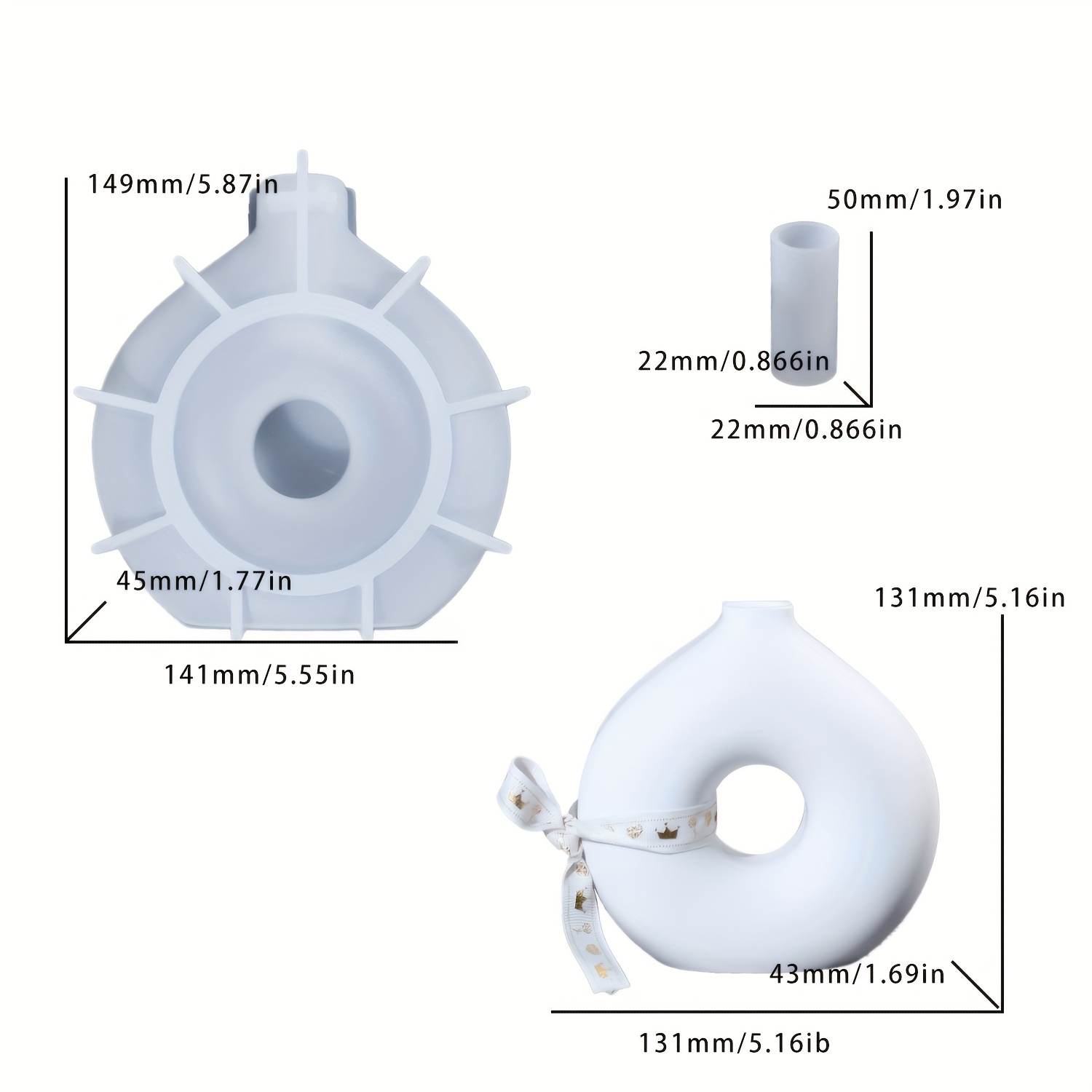 1 DIY runde Vase Silikonform E – Resin Art Workshop Bewertung und Preis