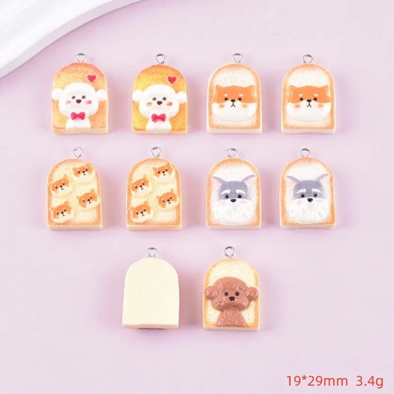 10 Stück niedliche Toast-Hund- – Resin Art Materials Bewertung und Preis