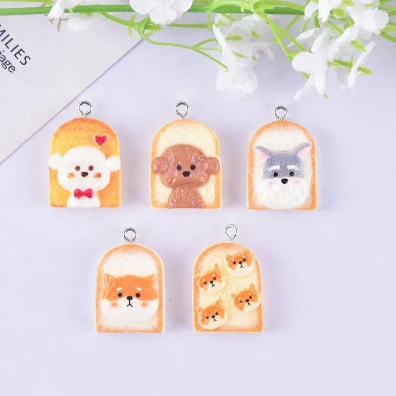 10 Stück niedliche Toast-Hund- – Resin Art Materials Bewertung und Preis