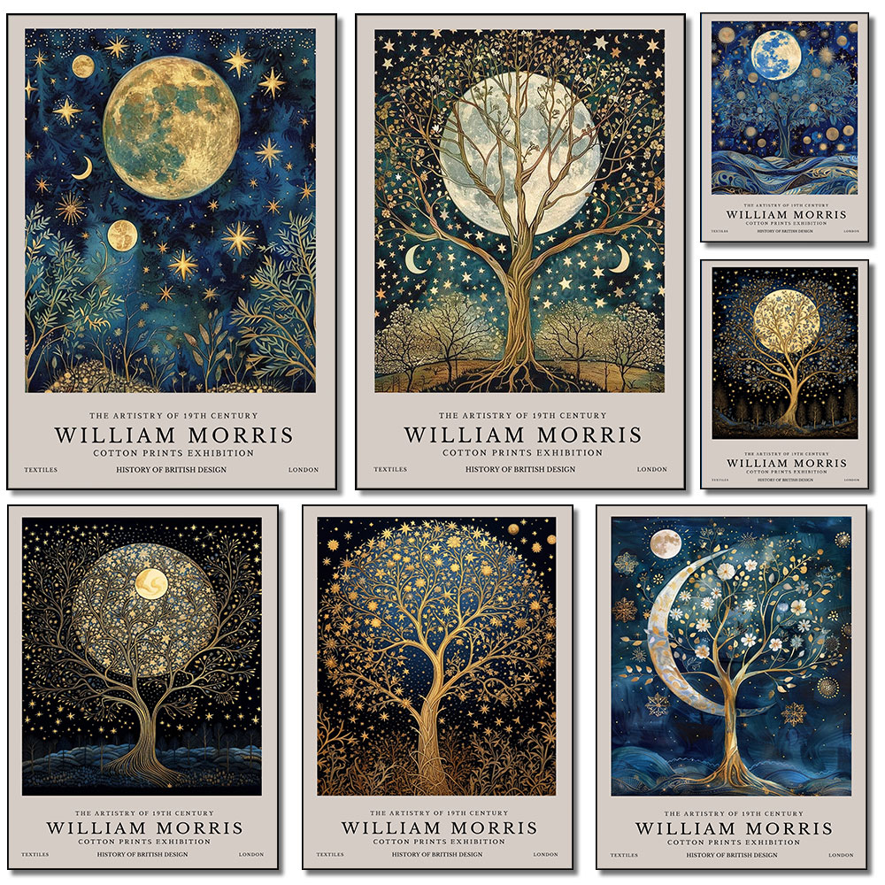 Retro-Poster mit Mond und Ster – Resin Art Studio Bewertung und Preis