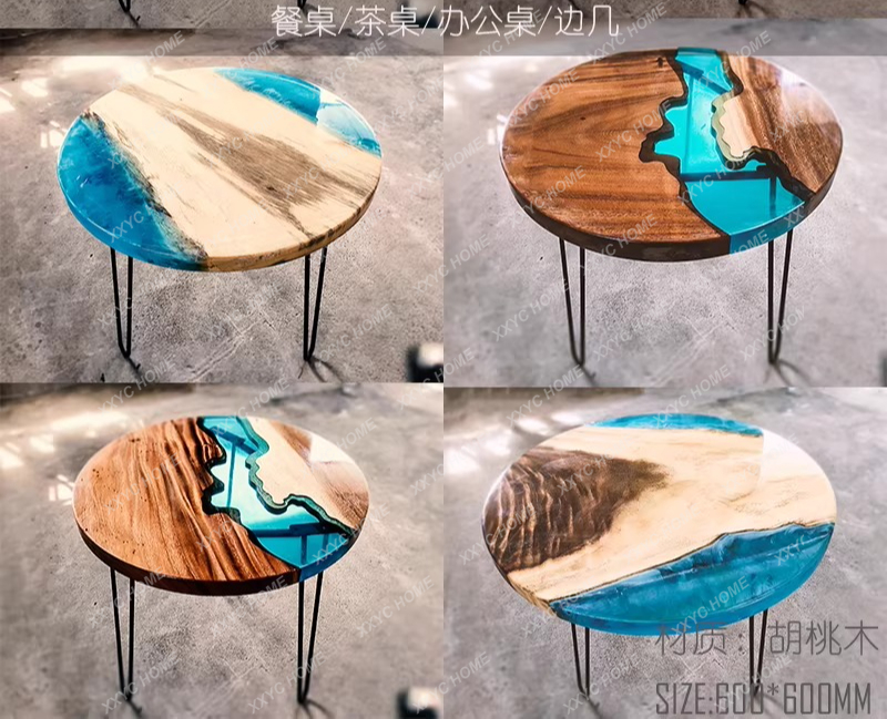 Kreativer Kunst-Esstisch aus E – Resin Art With Wood Bewertung und Preis