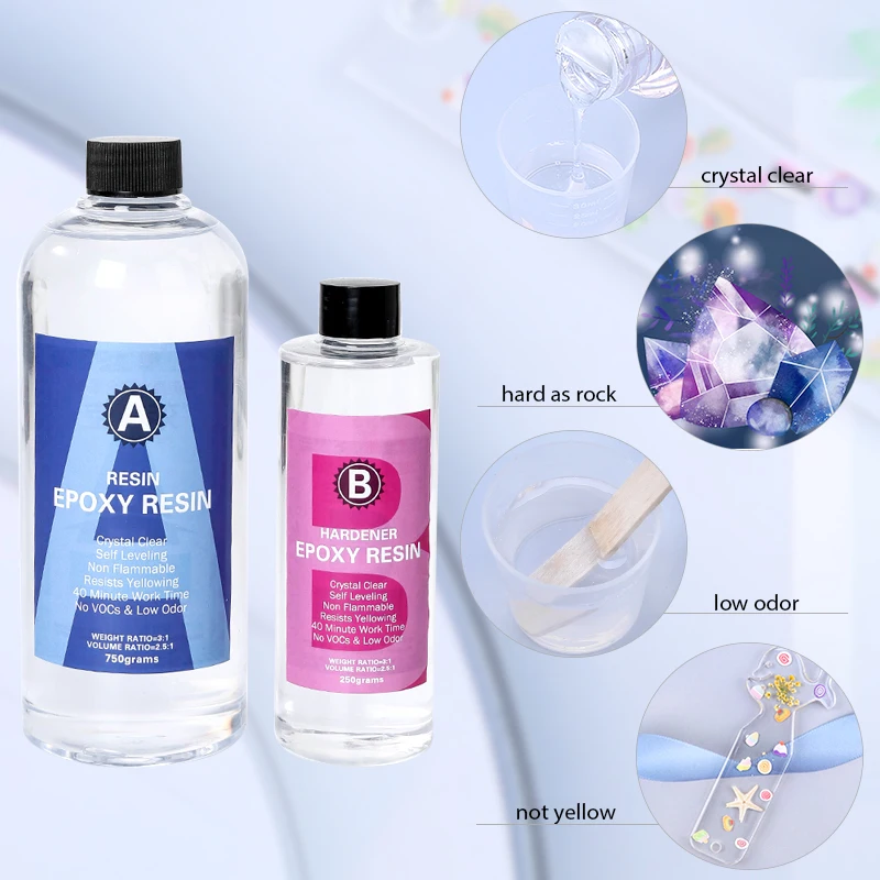 Epoxidharz-Set, kristallklar,  – Resin Art Easy Bewertung und Preis