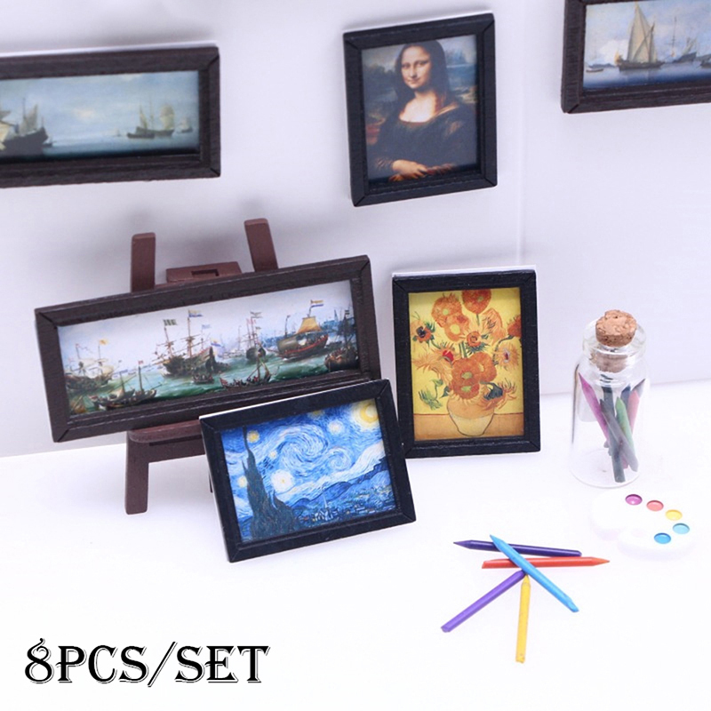 8 Stück 1:12 Puppenhaus Vintag – Resin Art With Wood Bewertung und Preis