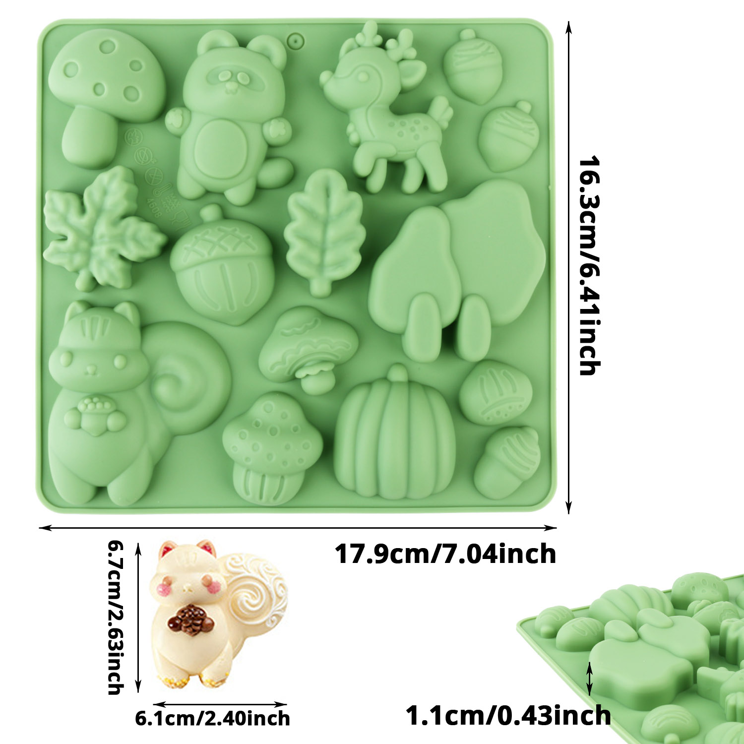 1 Silikon-Kuchenform in Tierfo – Resin Art Materials Bewertung und Preis