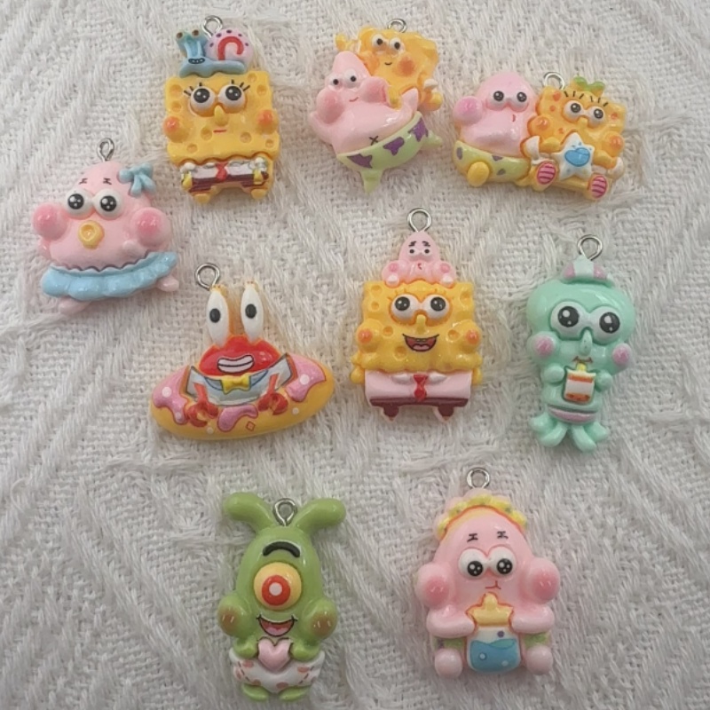 10 Stück Cartoon-Harzanhänger, – Resin Art Gift Ideas Bewertung und Preis